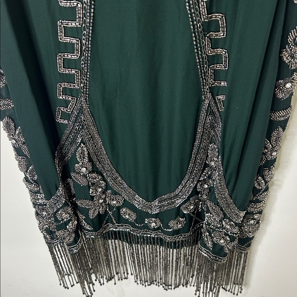 NWT HAUTE HIPPIE Green Fully Embellished Slip Dress Holiday Party Size 6 - Picture 16 of 16